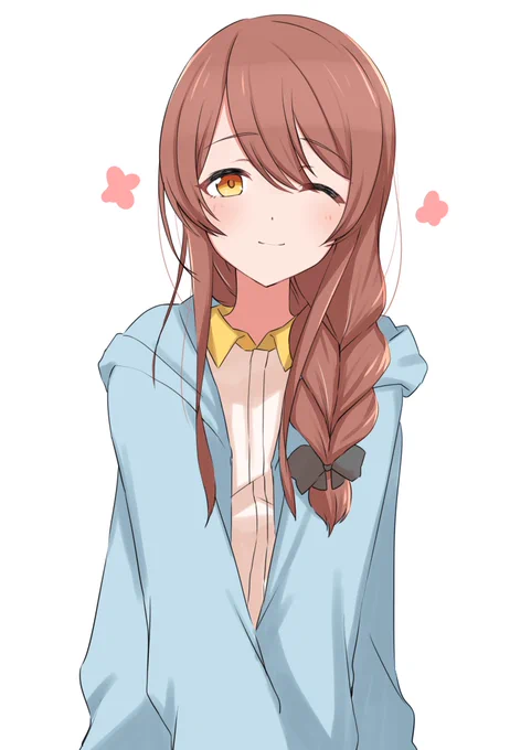 千雪さんと三つ編みお揃い甜花ちゃん 