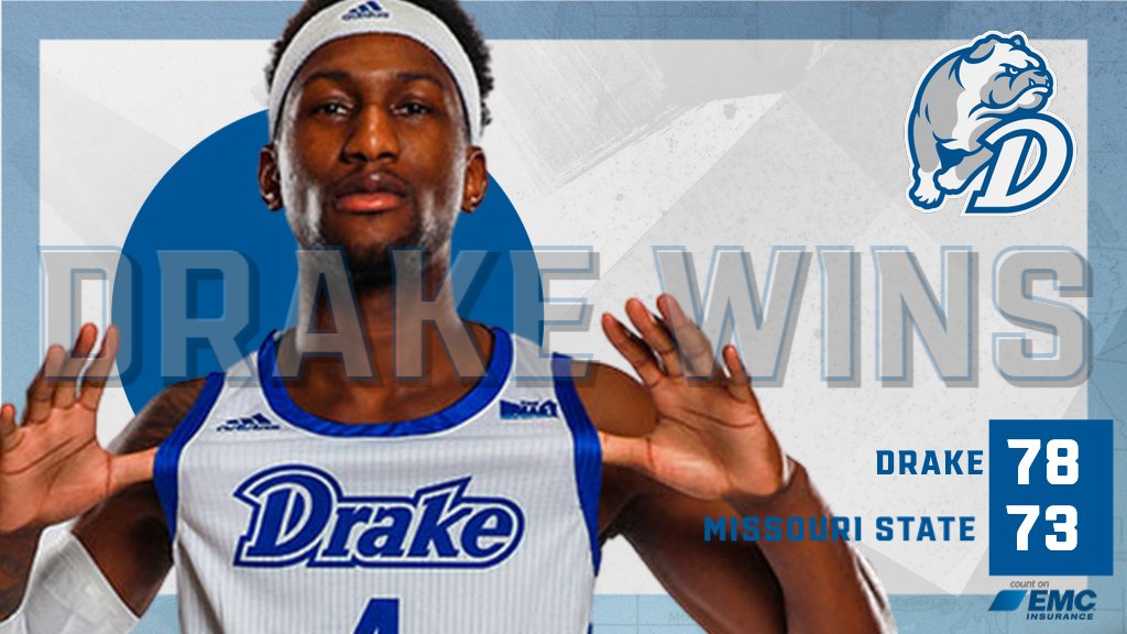 🚨BULLDOGS WIN🚨

A good trip to Springfield.

✅ 15-0
✅ 6-0 in #MVCHoops
✅ 6th road win
✅ 4 Dogs in double figures

See you in the Knapp Center Jan. 31!

#DSMHometownTeam
#DrakeAllIn