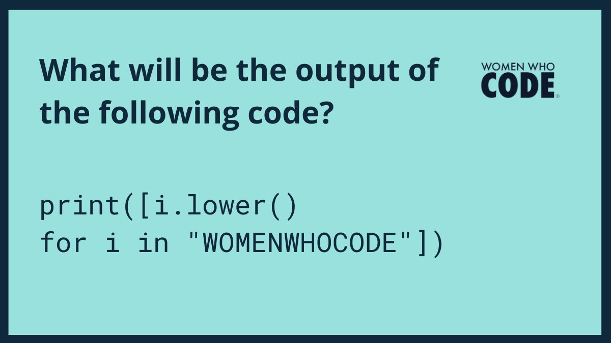 Women Who Code A Womenwhocode B Womenwhocode C W O M E N W H O C O D E D Womenwhocode Comment Your Answer Below Coding Developer Engineer T Co T6iawng1a6
