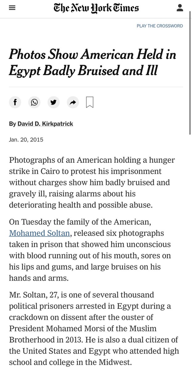 In 2013, I was jailed in Egypt on bogus charges for live tweeting protests against the coup. I was tortured, kept in solitary confinement & made to live in conditions no human ever should. I nearly died more times than I can recallRob was a Senior WH official at the time!