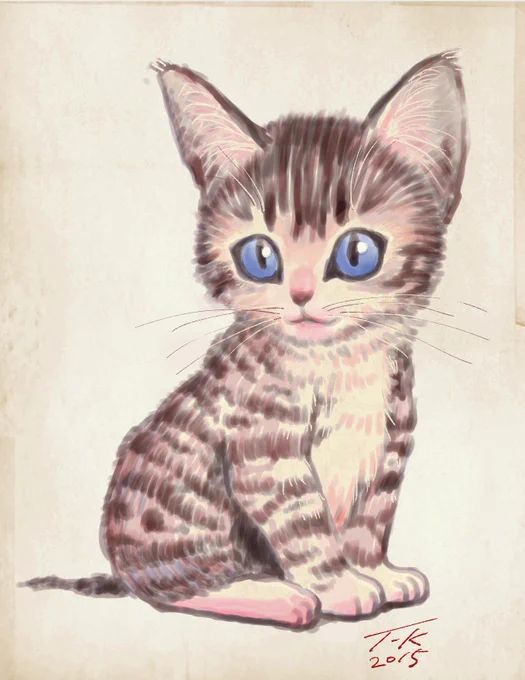 古い猫絵詰め合わせ⑤ #猫 