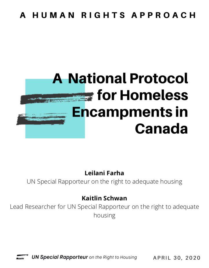 Months of trauma and apathy directed towards those made most vulnerable by an oppressive system.We are not in this together.FYI there is a national protocol for homeless encampments in  #Canada. It’s those in power choosing not to follow it. https://www.make-the-shift.org/wp-content/uploads/2020/04/A-National-Protocol-for-Homeless-Encampments-in-Canada.pdf