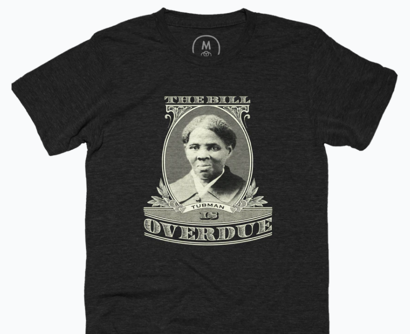 damienwillis's tweet photo. Just got word that my new T-shirt has shipped. #TheBillIsOverdue #HarrietTubman @DavePell #NextDraft https://t.co/7MBKfUDH4P