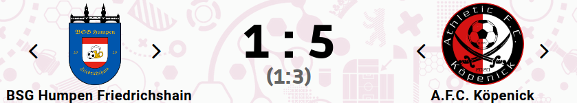 Autsch! Die höchste Niederlage seit zwei Saisons. Und das völlig verdient. Fehler analysieren und im nächsten Spiel besser machen. Haken dran.

Wenigstens hat der @AFCKopenick sein Trauma uns gegenüber deutlich überwunden. Yay... ;)