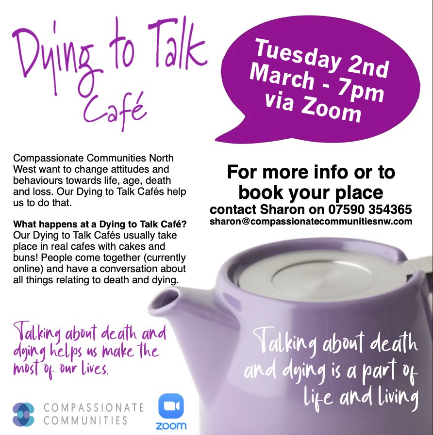 CompassionateNW's tweet image. Having #conversations that don’t shy away from or sugar coat the important stuff, means we get to have the important conversations. 
@dcsdcouncil @DHCinfo @WesternHSCTrust @publichealthni  

#dyingmatter #letstalkaboutit #livingourbestlife