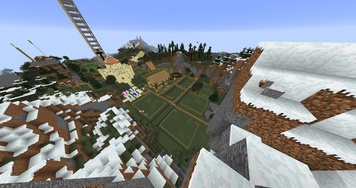 Village development visualized Left is before right is after the new subdivision