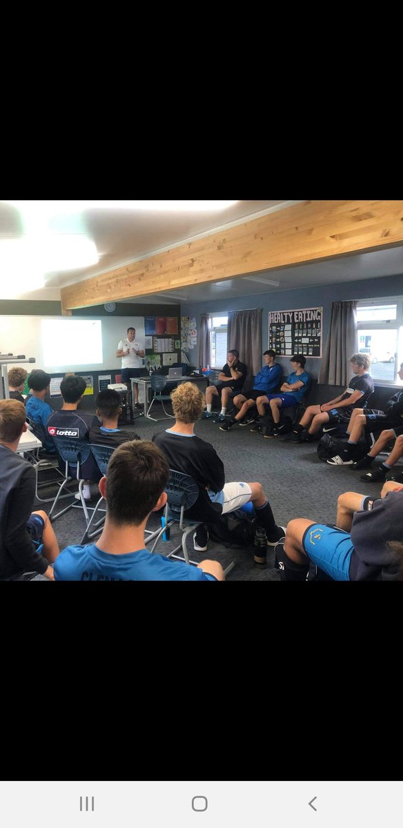 peters_mags's tweet photo. Huge Thanks to top Ref @NickWaldron82 presented to MAGS 1st team at today's camp - presenting the Law changes in the Game as well as an insight into the management of the game from a referees perspective -excellent presentation- greatly appreciated #MAGSfootball #standingasone https://t.co/BtrS9KTgm2