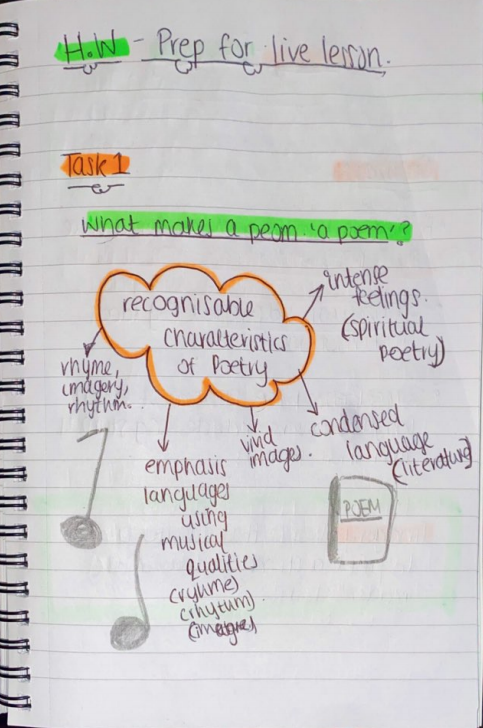DPASlough's tweet photo. Mr Sotiropoulos has shared these thorough and well presented #prelearning notes created by Naman Bhanot in year 8 for his English lesson. This is just one example of the consistent hard work put in by Naman during lockdown - Keep up the good work! https://t.co/IQO1gogLAO