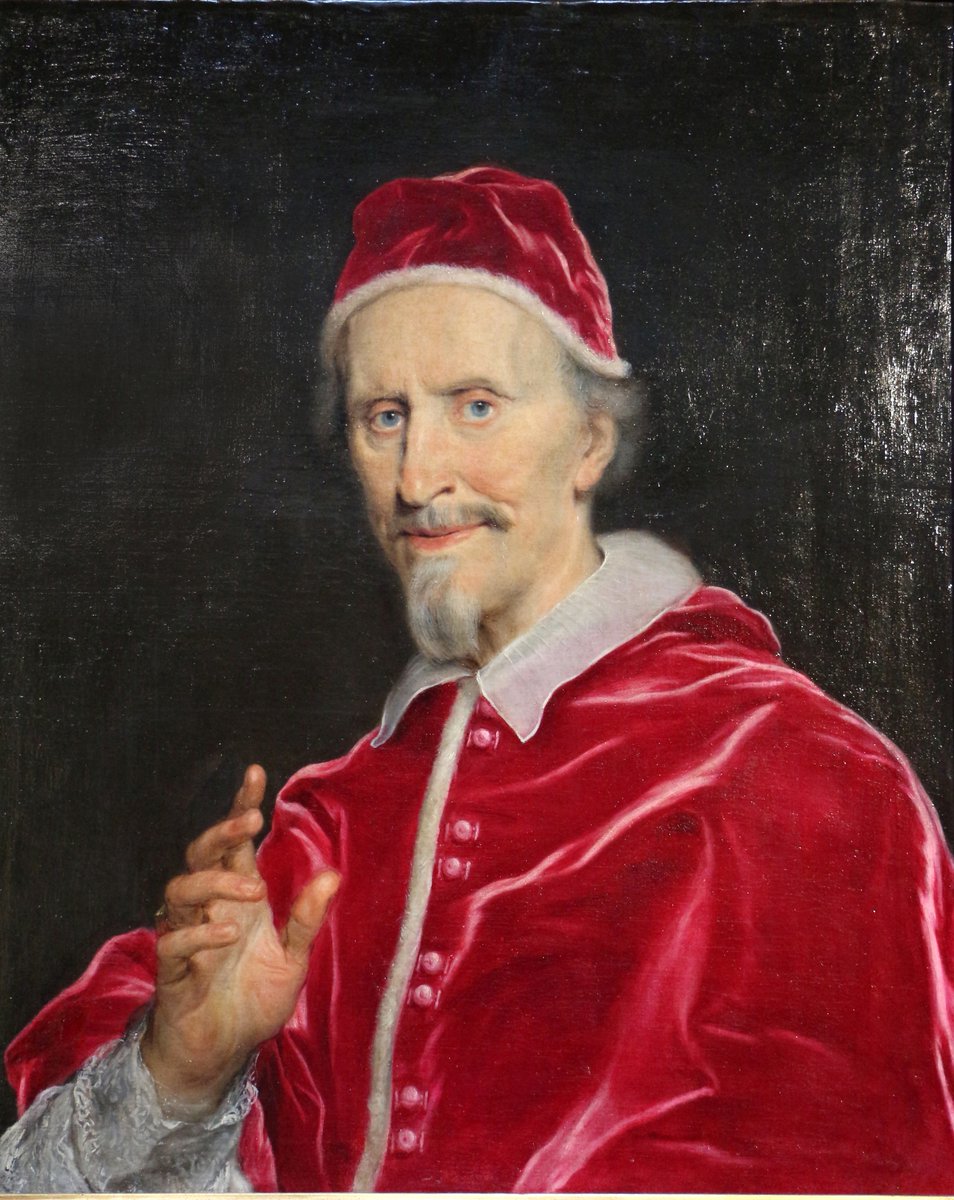 OldPortraiture's tweet photo. Born #OnThisDay in 1600: #GiulioRospigliosi (1600-69), Pope as #ClementIX
Portrait by #Baciccio (1639-1709), ca. 1667-9
#Rospigliosi #ClemensIX #PopesInArt https://t.co/j4fdEW6D0R