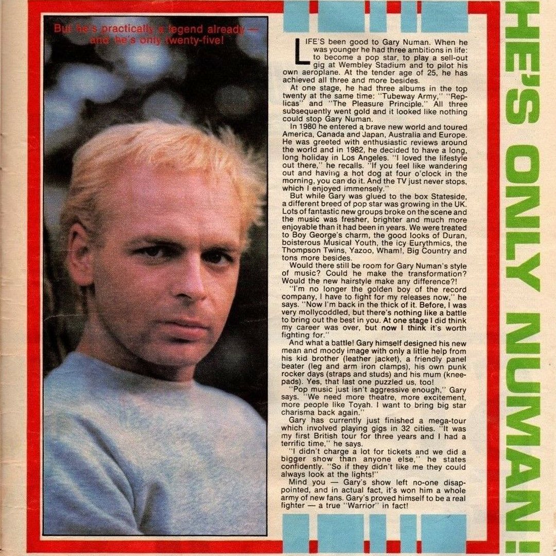 Gary Numan tweet media