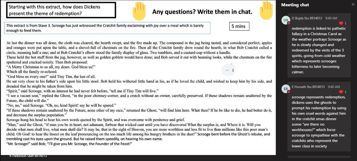 NewarkAcademyUK's tweet photo. A fantastic #English lesson this morning where students have been thinking deeply about their responses to this weeks assignment and to improve their knowledge of #Dickens Christmas Carol. Some amazing work! - well done year 11 #WorkHard #Proud https://t.co/4nSD4bnjpb