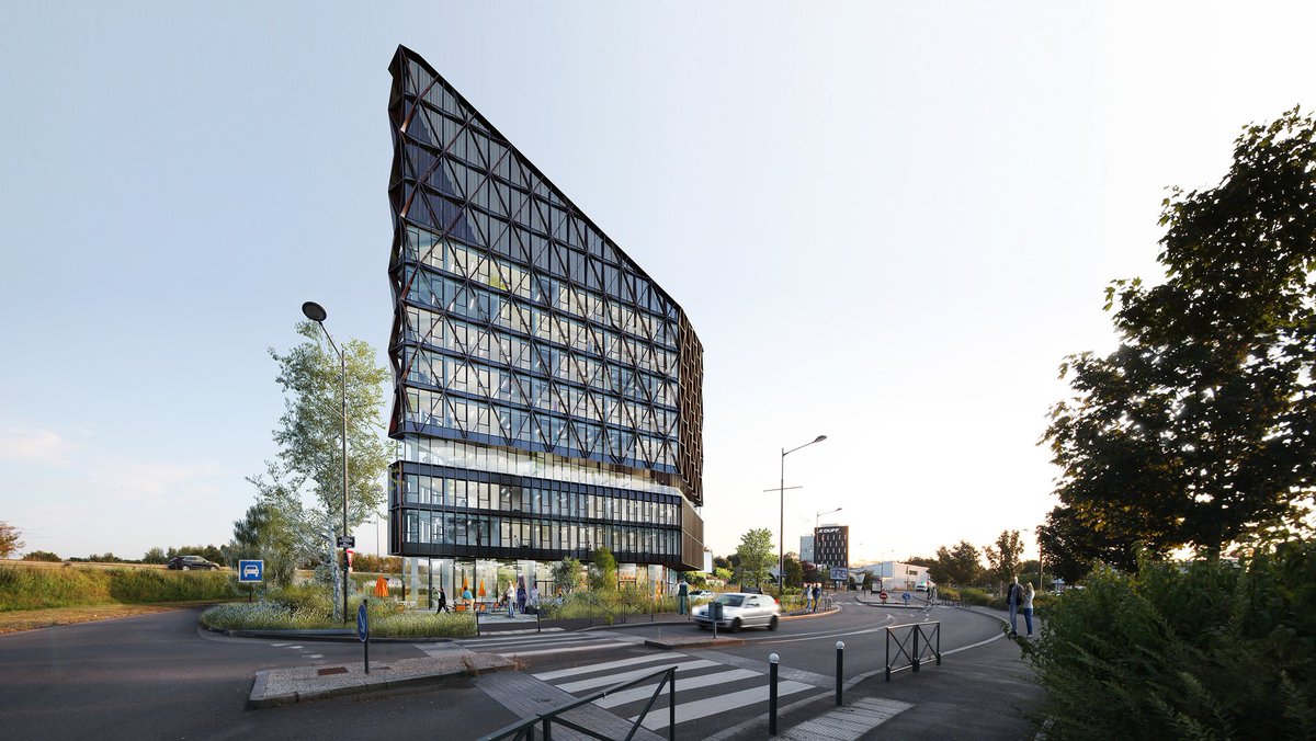 Design2a's tweet photo. Emergence - Rennes 
Réalisation d'un ensemble développant 6200 m² de bureaux et commerce.
Maître d'ouvrage : OCDL Giboire 
Equipe : 2A Design, AFTI, Ouest-Structures, Cabinet Collin, Reflex Acoustique, M2B

#giboire #architecture #officebuilding #rennes #rennesmaville https://t.co/LmsTVUryq0