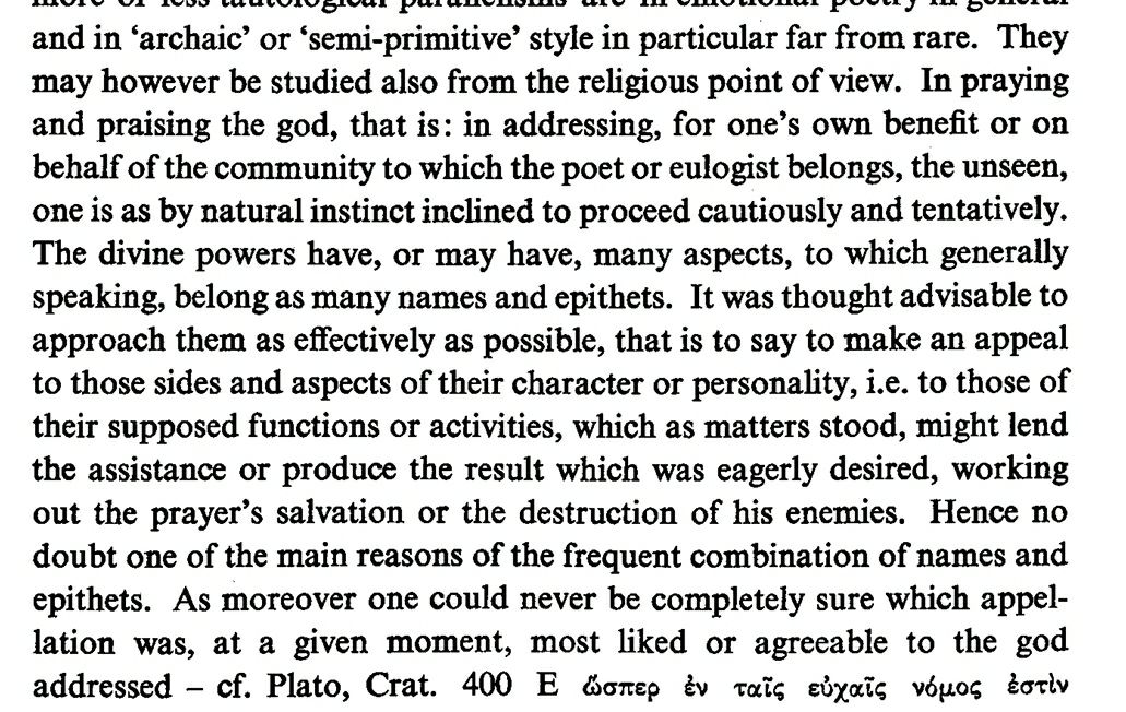 'Archaic' tautological parallelisms (a deity being invoked first by name, then by an epithet in a later stanza or pāda to introduce & emphasize elements of variation) are far from rare. They served to propitiate divine powers in the most efficacious manner for desirable results.