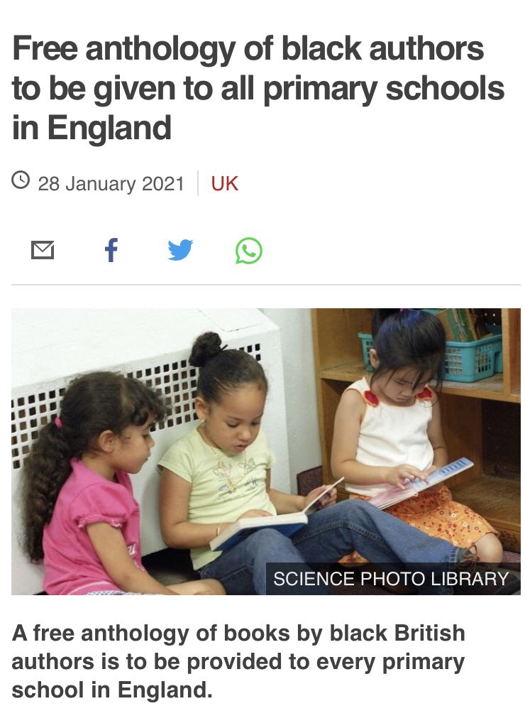 Free anthology of Black authors to be given to all primary schools in England 🙌🏾 #education #DiversityandInclusion #blackbusinessinstitute