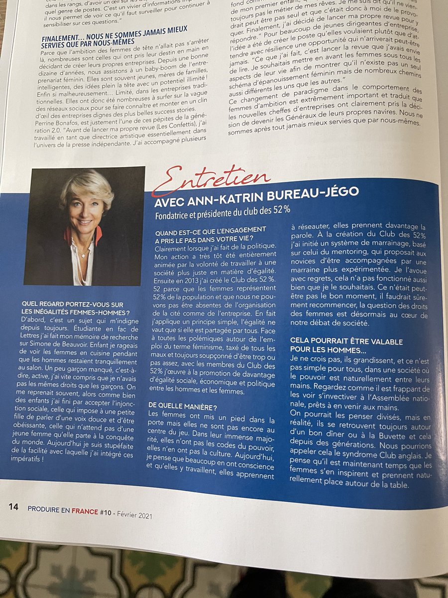AKBureau's tweet photo. À lire / des femmes d’action engagées 🇫🇷 et aussi mon itw pour le @Clubdes52 https://t.co/Pf7K0ttMkd