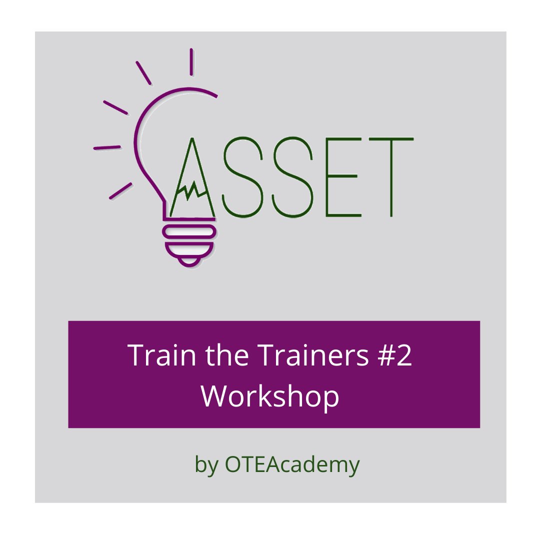 📢Our Train the trainer workshop is coming...

🗓️February, 3rd
📍Online
⏰10 to 13:30 CET

REGISTER NOW ➡️bit.ly/2Muqqfe