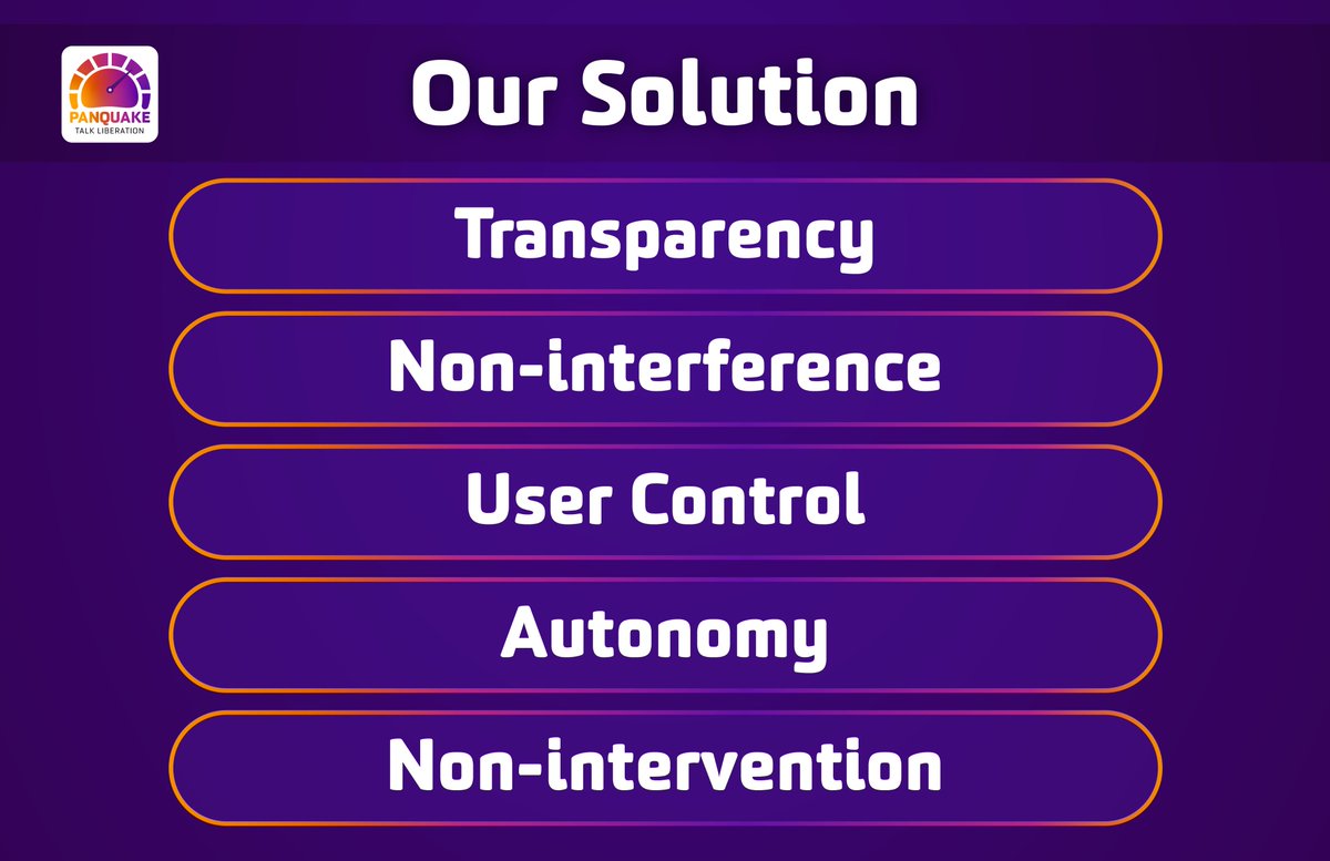 Before we began designing  @Pan_Quake we talked to Twitter users about what was upsetting them about this platform. That's when we designed the solutions. Below are all the problems we are solving.Why? Because we love you. And we want you to realise your full potential