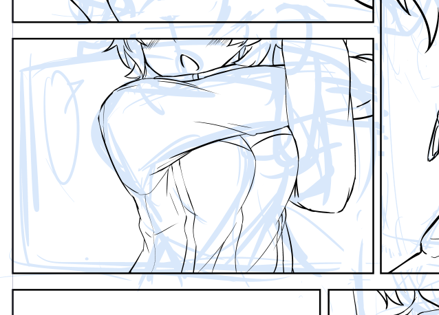 ちまちまペン入れ進めていくよ～_(┐「ε:)_ 