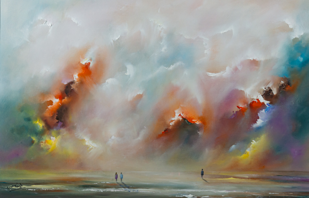 The Ulster Museum and the 139th Royal Ulster Academy Exhibition are closed to the public due to lockdown. However, the superb virtual exhibition continues on bit.ly/37g55P0 or royalulsteracademy.org
Into the Unknown by Caroline Mc Veigh