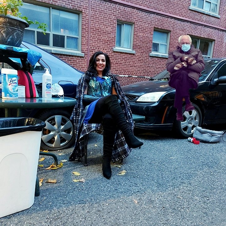 theLEGP's tweet photo. Behind the scenes with Rebecca and Bernie. 😁
#legp #feelthebern #superheroes @PouletChez
#berniesanders #behindthescnes #inproduction https://t.co/6QN83SXsEL