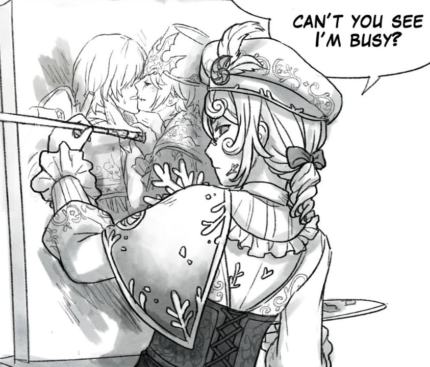 accidentally(?) made him a ?⏳ shipper in my fanarts tho ?? 