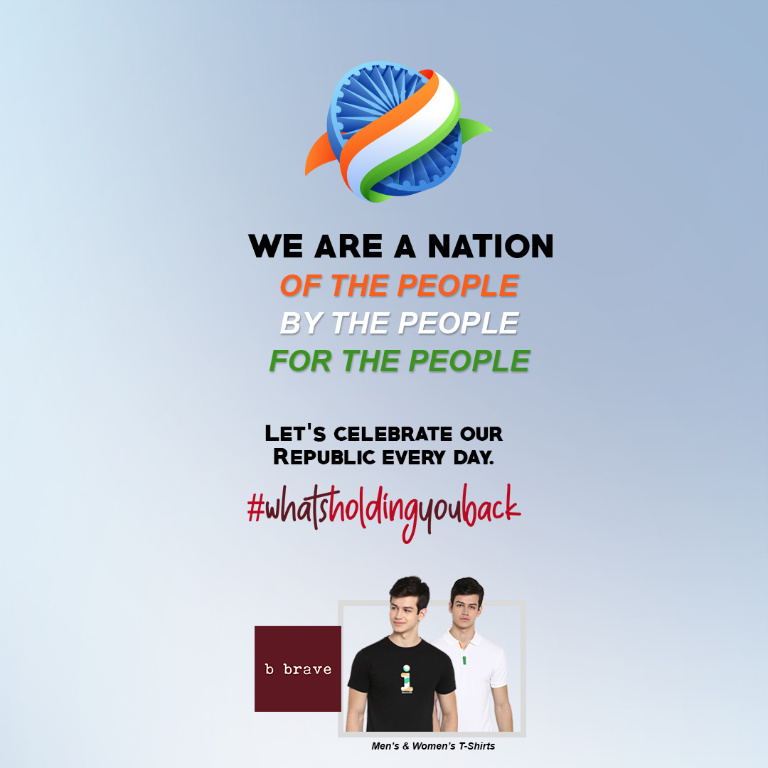 BbraveIn's tweet photo. We are a Nation
Of The People
By The People
For The People
#whatsholdingyouback #bbraveindia #RepublicIndia #OneNation #RepublicDay https://t.co/lv05Idz5fF