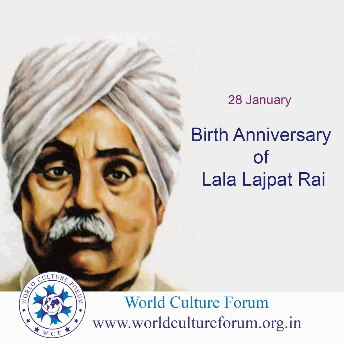 culture_forum's tweet photo. #LalaLajpatRai was born on 28 January, 1865 in Punjab. He was a prominent nationalist leader who played an important role in India’s struggle for #freedom. He also earned the title of '#punjabkesari' or 'the Lion of the Punjab'. 

#birthanniversary #FreedomFighter #wcf https://t.co/pT5UXaJwKr