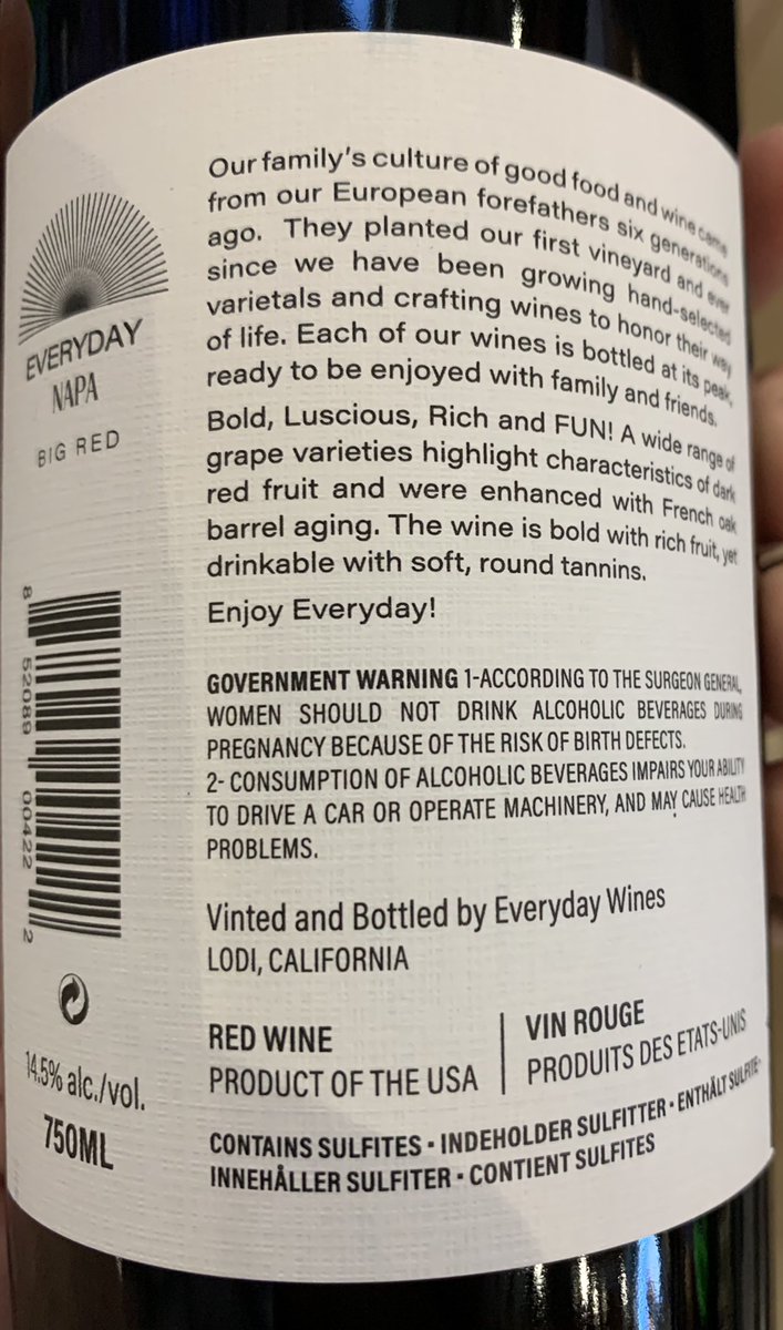 DoucheSomm's tweet photo. Alright label nerds, for $12 on the shelf, where did this wine come from? 

I’ll give you a hint - it absolutely does not start with the letter ‘N’ 

#wine https://t.co/0cQrevKpIn