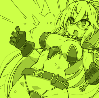 ビキニアーマーってなかなか描く機会がないですよね 