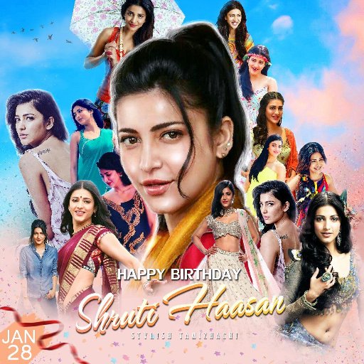 Happy 35th Birthday to Indian Actress,
Miss Shruti Haasan Ji. 