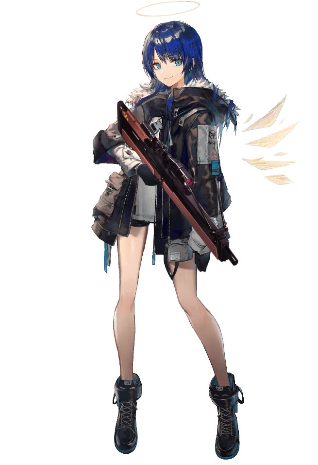 少女前線 持たせてみた 素材はドルフロのwa00 やっぱ似合うわ T ひまさんのアークナイツ垢のイラスト