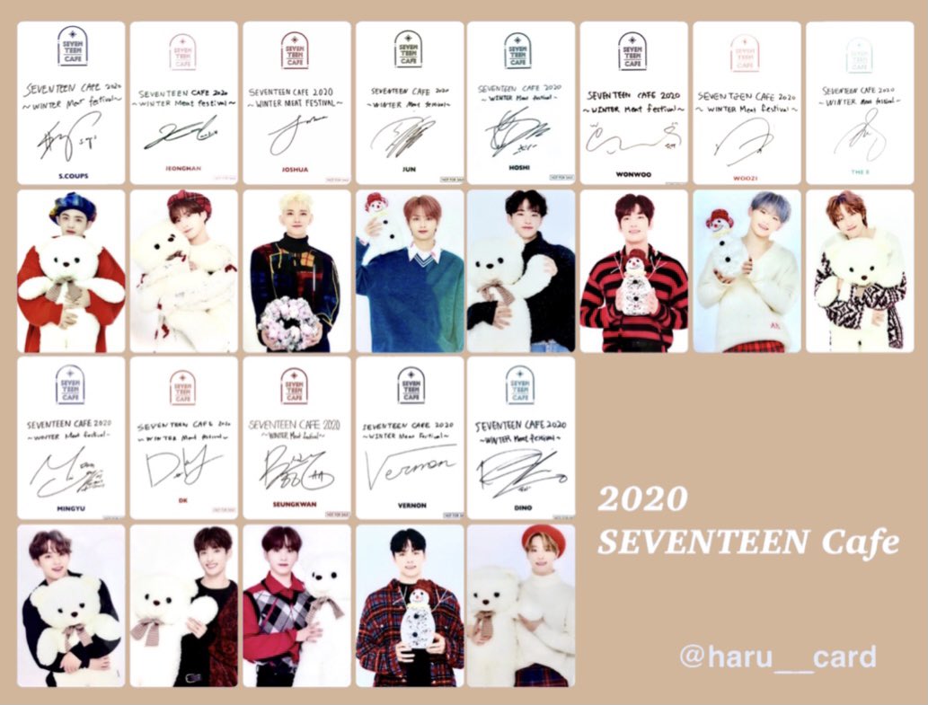 春の新作続々 SEVENTEEN CAFE 2022 EC 限定トレカ ジュン ミンハオ
