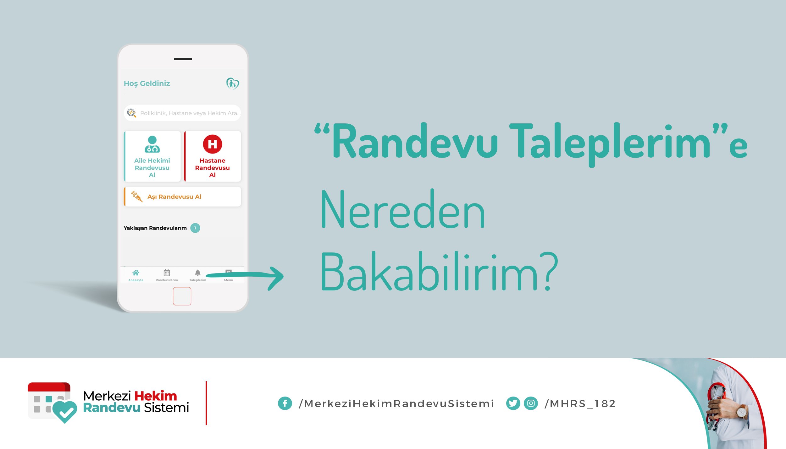 mhrs on twitter muayene olmak istediginiz hekim veya poliklinikte tum randevular doluysa yeni randevu acildiginda bildirim almak icin talep olusturabilirsiniz 20 gun gecerli olan randevu taleplerinizi yeni mhrs uygulamasinda sayfanin altinda bulunan