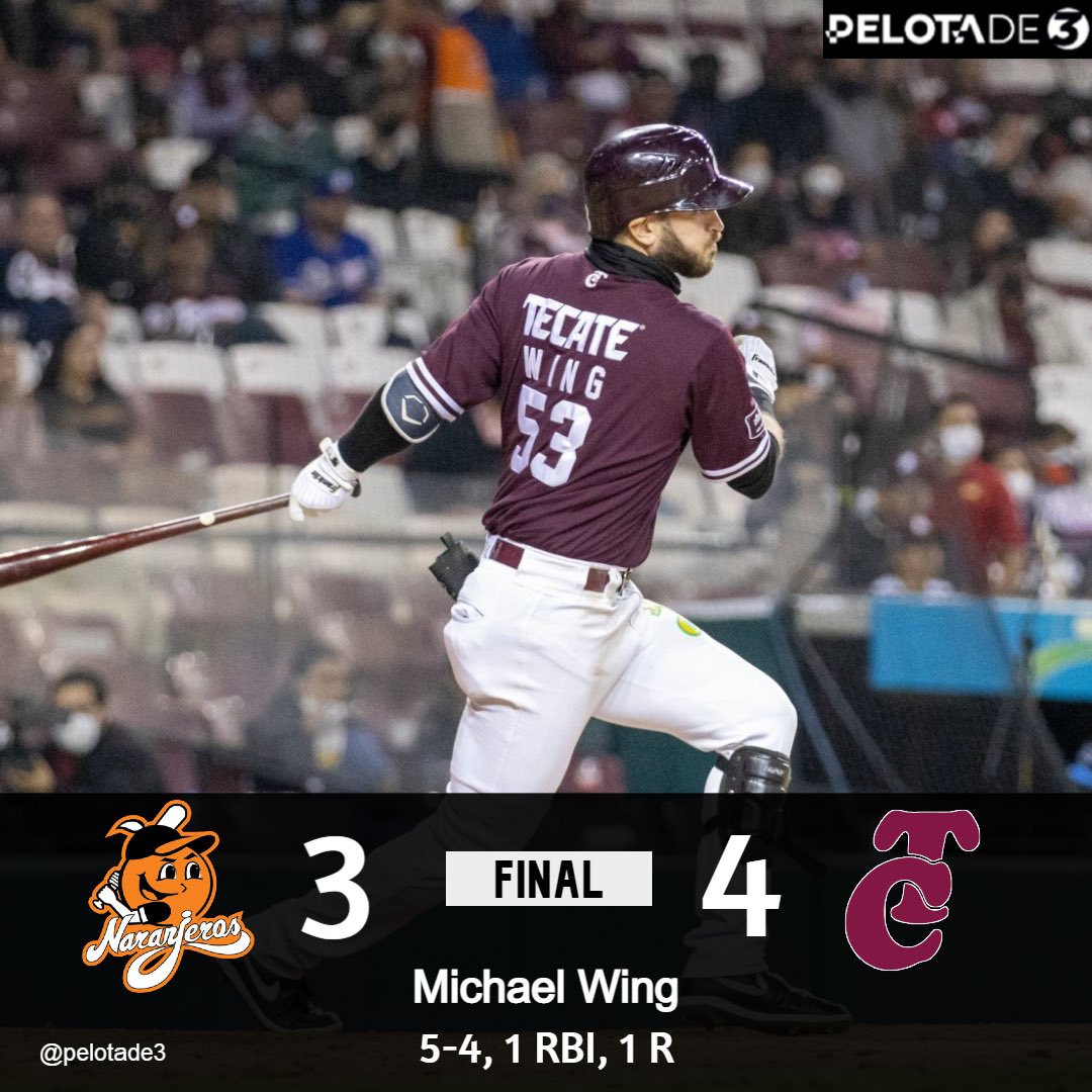 ¡Siguen con vida! 🍅 En un juego dramático, @clubtomateros deja en el terreno a @clubnaranjeros en la 9na entrada con un batazo de Michael Wing regresando la serie al Estadio Sonora 🏟 🌵 Serie 3-2 favor 🍊 #playofflamp #ligaARCO #beisbol #pelotade3