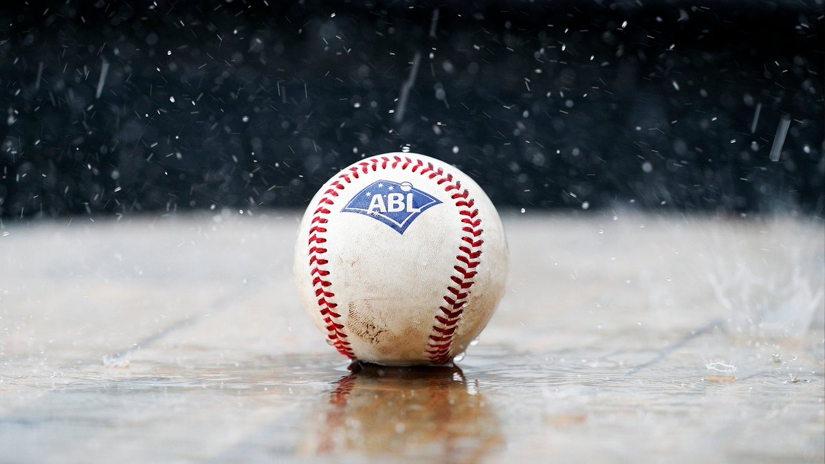 ABL's tweet photo. There will be no baseball played in the nation's capital tonight 🌧️

📰 https://t.co/rz1MPIjNnZ #ABL https://t.co/rthtjAluE2