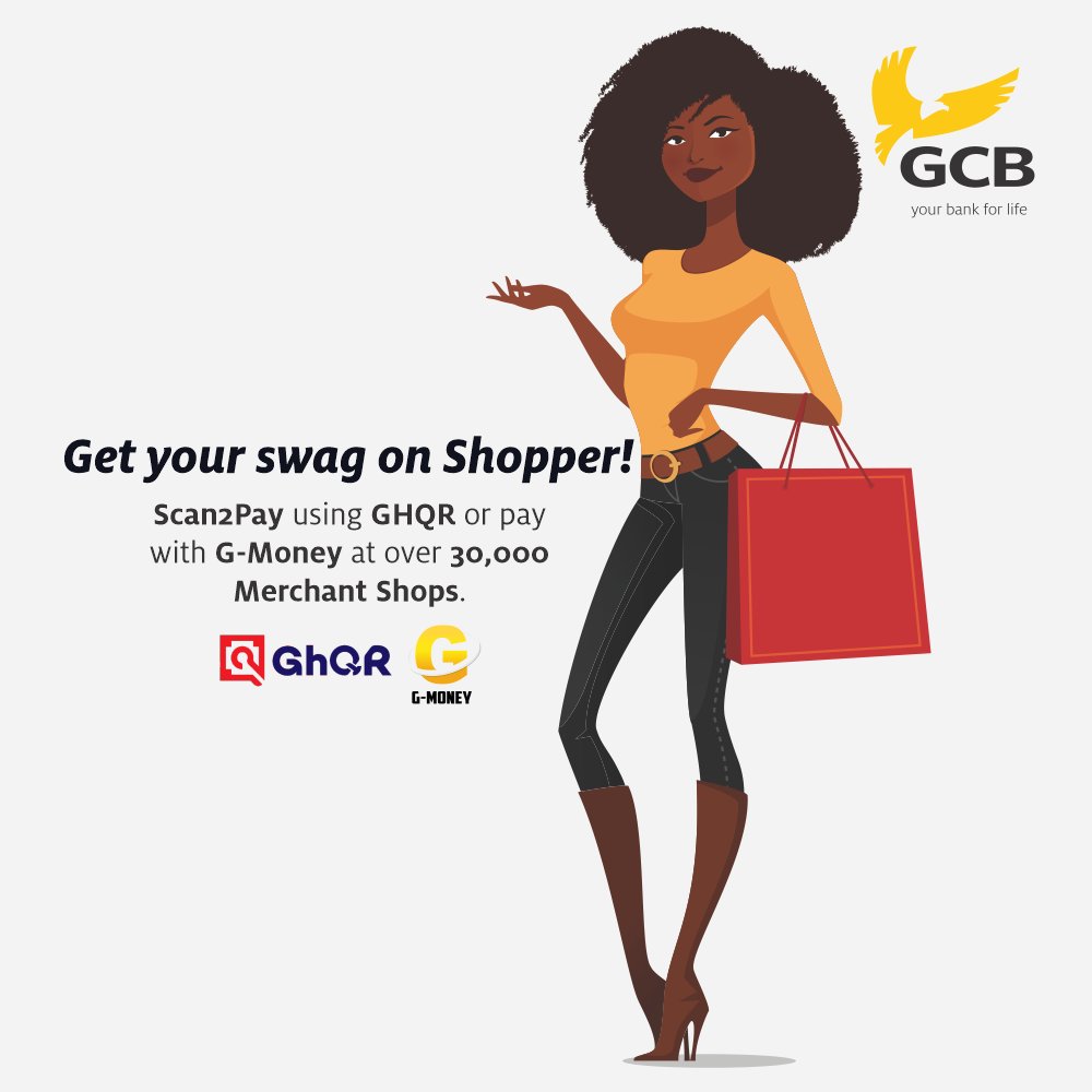 GCBBankPLC's tweet photo. Limit contacts with each payment you make. With over 30,000 Merchant Shops nationwide, you can pay for your shopping items in a safe and convenient way with GHQR.
Learn more:
https://t.co/JyMU5aAqyr
#GHQR
#Scan2Pay
#GMoney
#YourBank4Life https://t.co/VRCGTgY0TI
