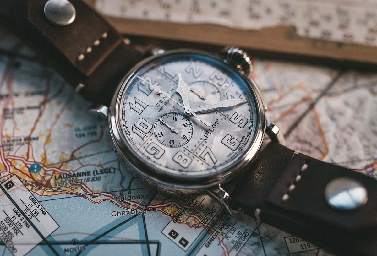 time_watches's tweet image. The new #Zenith Pilot #Type20 Chronograph Silver is crafted in precious sterling silver – a first for a Zenith Pilot chronograph. Read more at timeandwatches.com/2021/01/zenith…