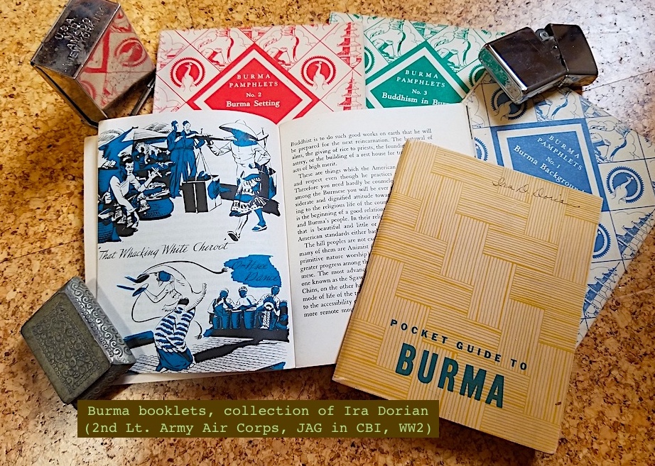 5. During WW2 Japanese occupation, artist Konosuke Tamura & novelist Takami Jun published a travel book of vignettes of central Burma. American soldiers posted to Burma were issued tourist guide type booklets about local culture & history.