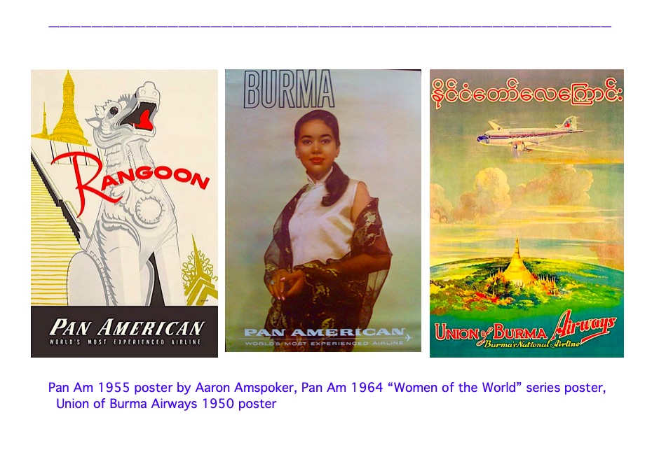 6. Post-WW2 Independent Burma reclaimed place on SE Asia tourist routes. International airlines flew to Rangoon. Union of Burma Airways national carrier founded 1948 w. domestic service (now Myanmar National Airlines.) 1954 “world’s 1st airline hijacking” by Karen National Union.