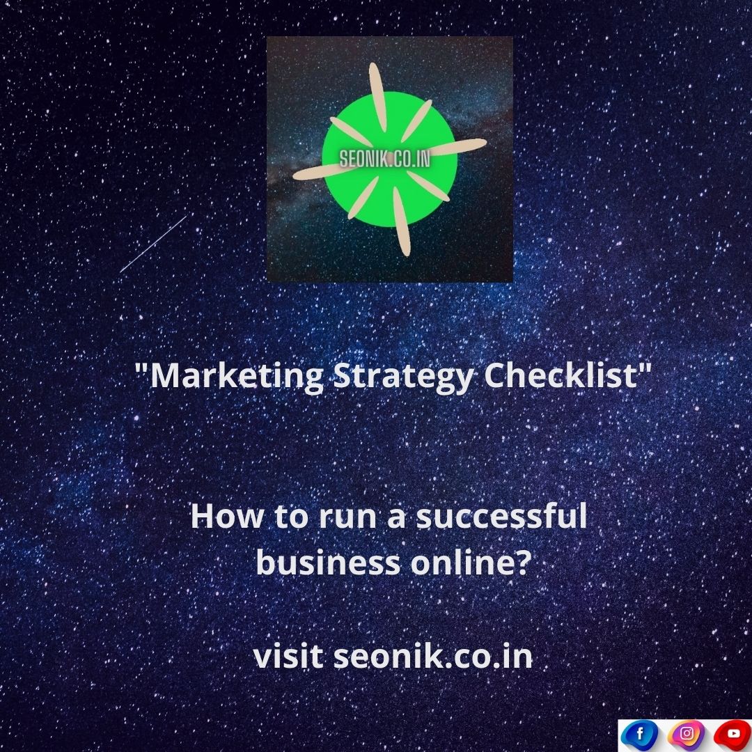 seonikindia's tweet image. Marketing SEO checklist to promote a brand organically, for higher revenue, ranking, sales inquiry, product launch.
#seochecklist #businessgrowth #seoforwebsite #Googlesearch #googlelocallisting