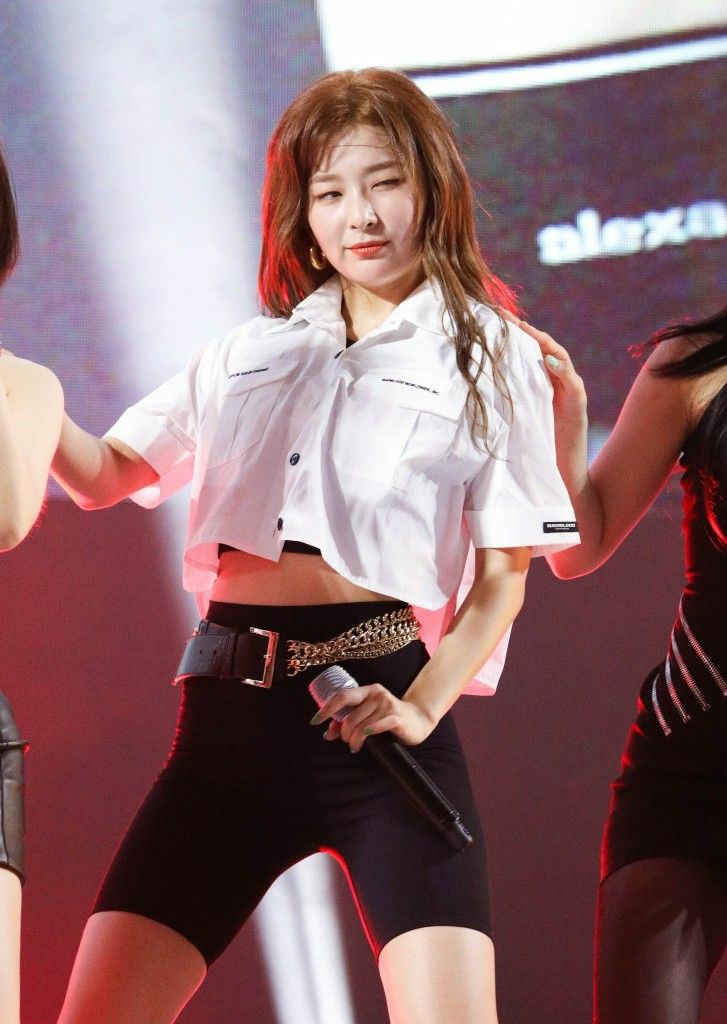 seulgi from red velvet in crop tops — a thread