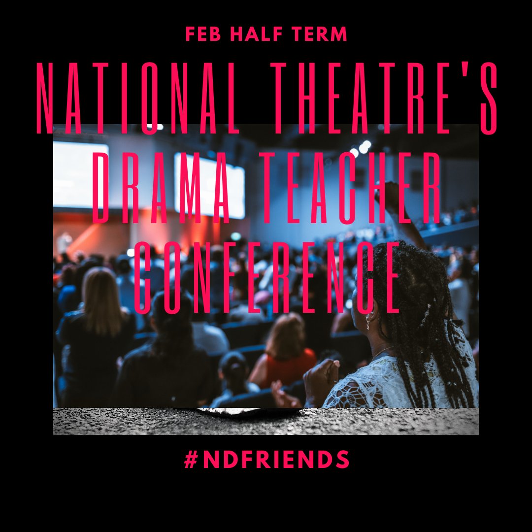 Our #NDFriends <a href="/NationalTheatre/">National Theatre</a> are taking their ‘National Theatre's Drama Teacher Conference’ online! Join them digitally in Feb half term to hear from some of the best practitioners in the industry. We’ll be there! See the full programme &amp; register here: ow.ly/BKSn50DgtkK