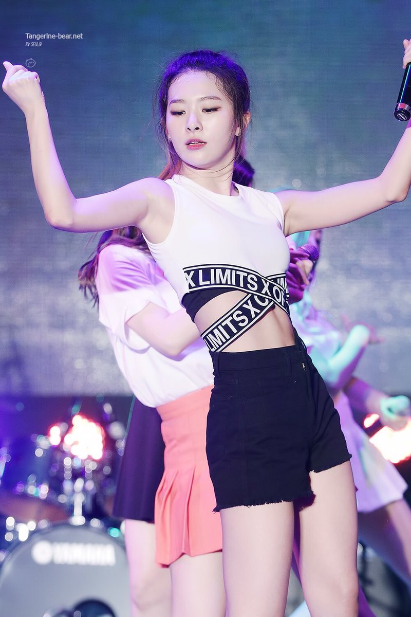 seulgi from red velvet in crop tops — a thread