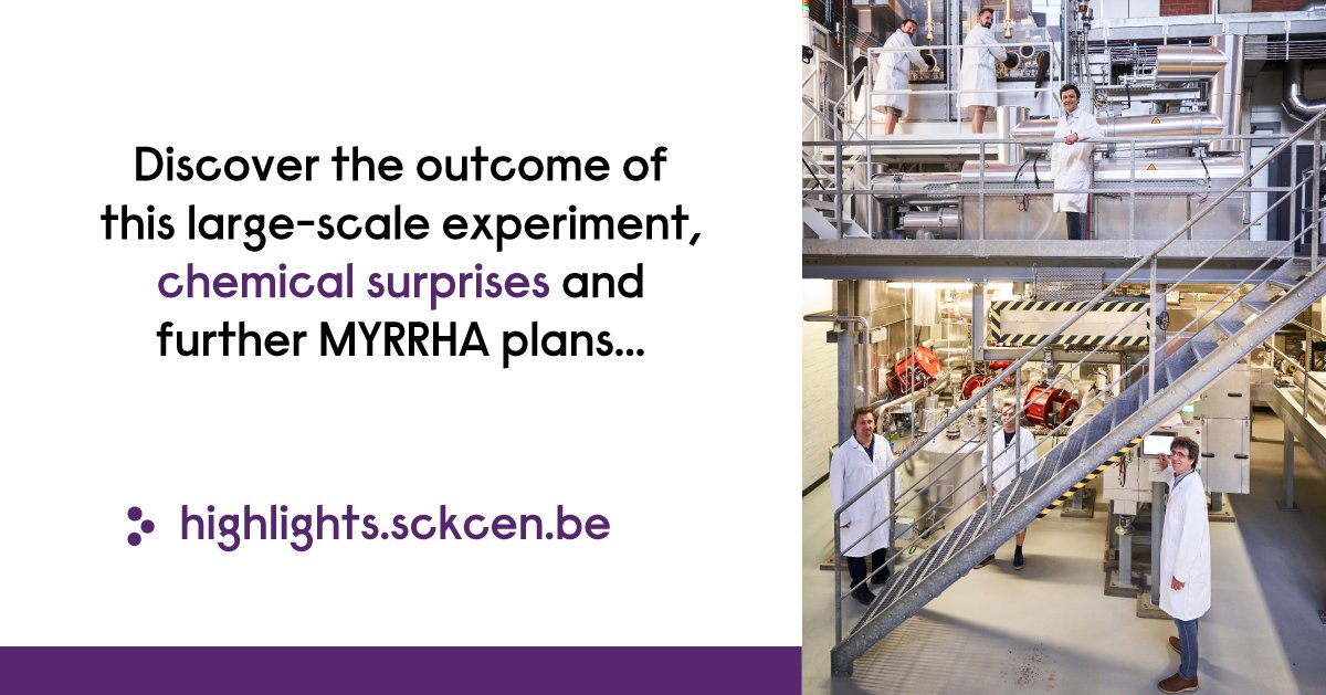 SCKCEN's tweet photo. In 2019, we conducted a largescale #corrosion experiment for @MYRRHA. The stainless steel shell, that will hold the fuel, spent over 20.000 hours in hot lead-bismuth. 🌡️ The experiment set a new #worldrecord & led to the best results.➡️https://t.co/JdvGZ7eFEI #Highlights2019 #tbt https://t.co/QJojeHLU8U