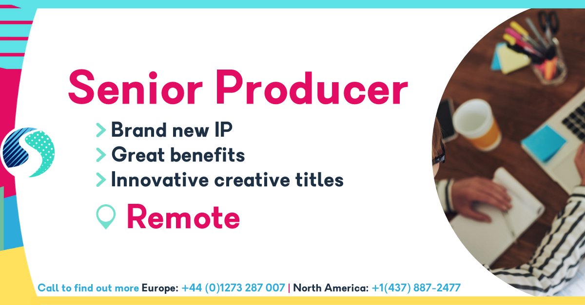 SkillsearchJobs's tweet photo. #GameProducer looking to take the next step in your career? Look no further! This fully #remote role as a Senior #Producer could be the one for you! Check out the details now...
#Gamesjobs #GameProductionJobs #JobsInGames #RemoteJobs #SeniorProducer https://t.co/D8W83Cl2l1 https://t.co/ZIsMvGe6WM