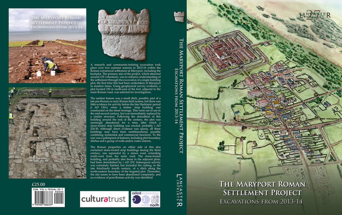 For more information on the  @oatweet fieldwork in the extramural settlement at Maryport see: https://oxfordarchaeology.com/news/844-roman-maryport-publication-and-launchand on the nature of the Roman coastal forts in Cumbria see the  @HadriansWall pdf: https://hadrianswallcountry.co.uk/sites/default/files//Romans%20in%20Cumbria.pdf #RomanFortThursday