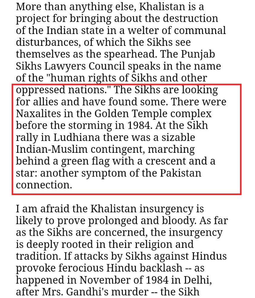 O'brien says Khαlιsταn project is designed to bring destruction to India. Sικh population is just 2%, how will they achieve victory, Sικhs found allies in Nαxalities who had helped them in 84 & in 1987 Ludhiana rally had sizeable Ind MυsIims which was symptom of Paxtαn connection