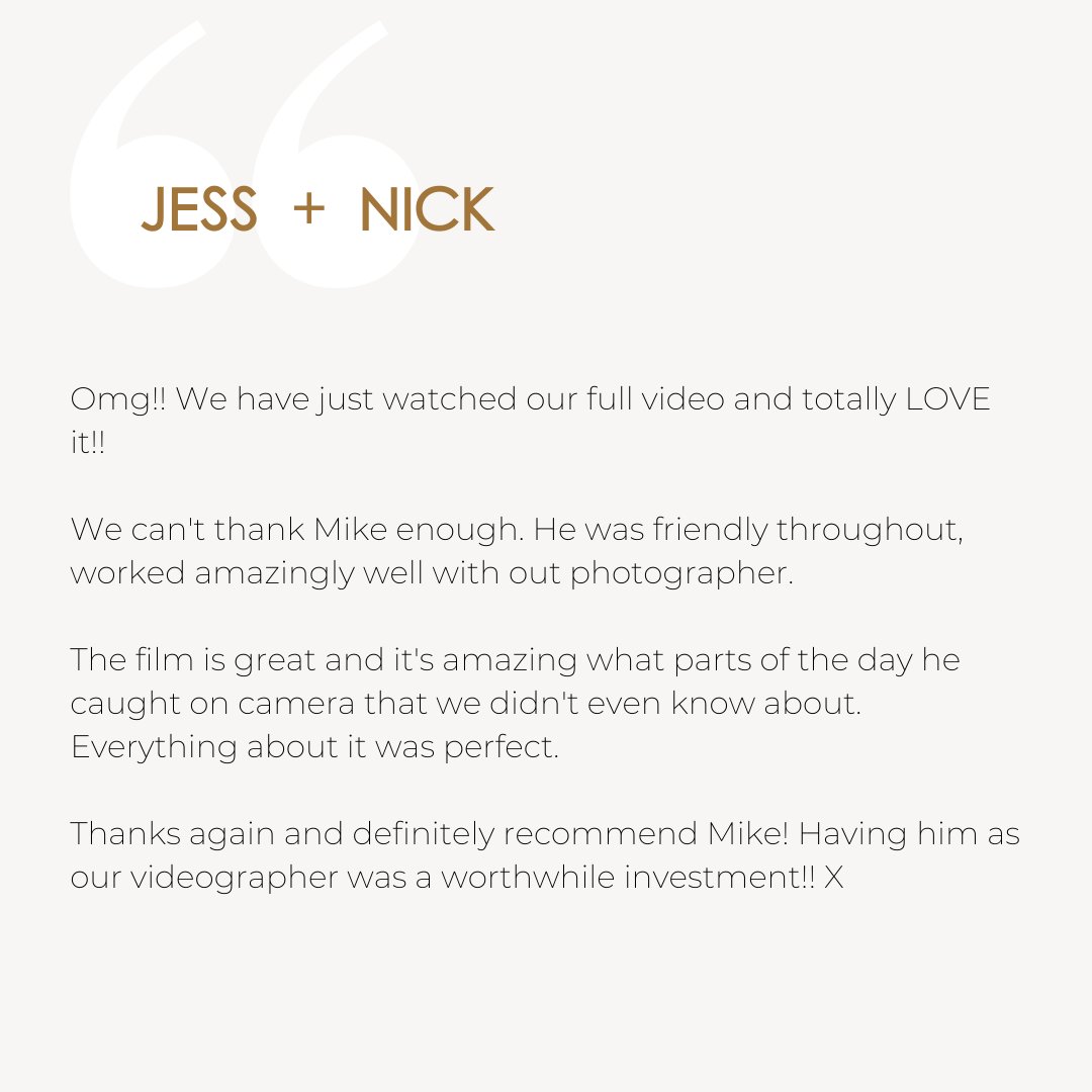 ✨𝗖𝝤𝗨𝗣𝗟𝗘𝗦 𝗙𝗘𝗘𝗗𝝗𝝠𝗖𝗞 ✨

Jess + Nick

#norfolk #norfolkwedding #norfolkweddings #norfolkweddingvideographer #weddingvideographer #ukweddingvideographer