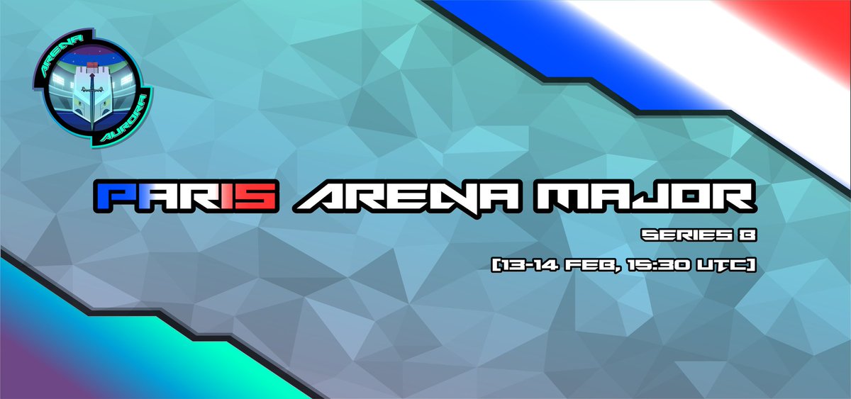 ArenaAuroraVGC's tweet photo. 🏟️ Registration for the Paris Arena Major is officially open!

🗓️ 13-14 February
🕞 15:30 UTC 
⚔️ VGC 2021 Series 8
📋 Open Teamsheets
💵 $ 8.00

🔃 RT &amp; follow for a chance to win a free entry ❗

Battlefy: https://t.co/zPRmRJcaIE
Discord: https://t.co/ollWCAjFpW https://t.co/EoFr2twp88