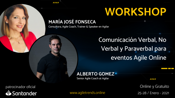 ¡Último día del Festival <a href="/AgileTrendsOn/">Festival Agile Trends</a>, dedicado a Cultura y RRHH! Hoy a las 11:00h tendremos a nuestros Agile Coaches @mjfonseca1 y <a href="/agomezagil/">Alberto Gómez</a> con el workshop "Comunicación verbal, no verbal y paraverbal para eventos Agile online" #FestivalAgile #AgileTrends
